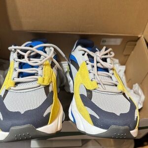 Puma men’s  Sneakers in Yellow, Blue, and Gray